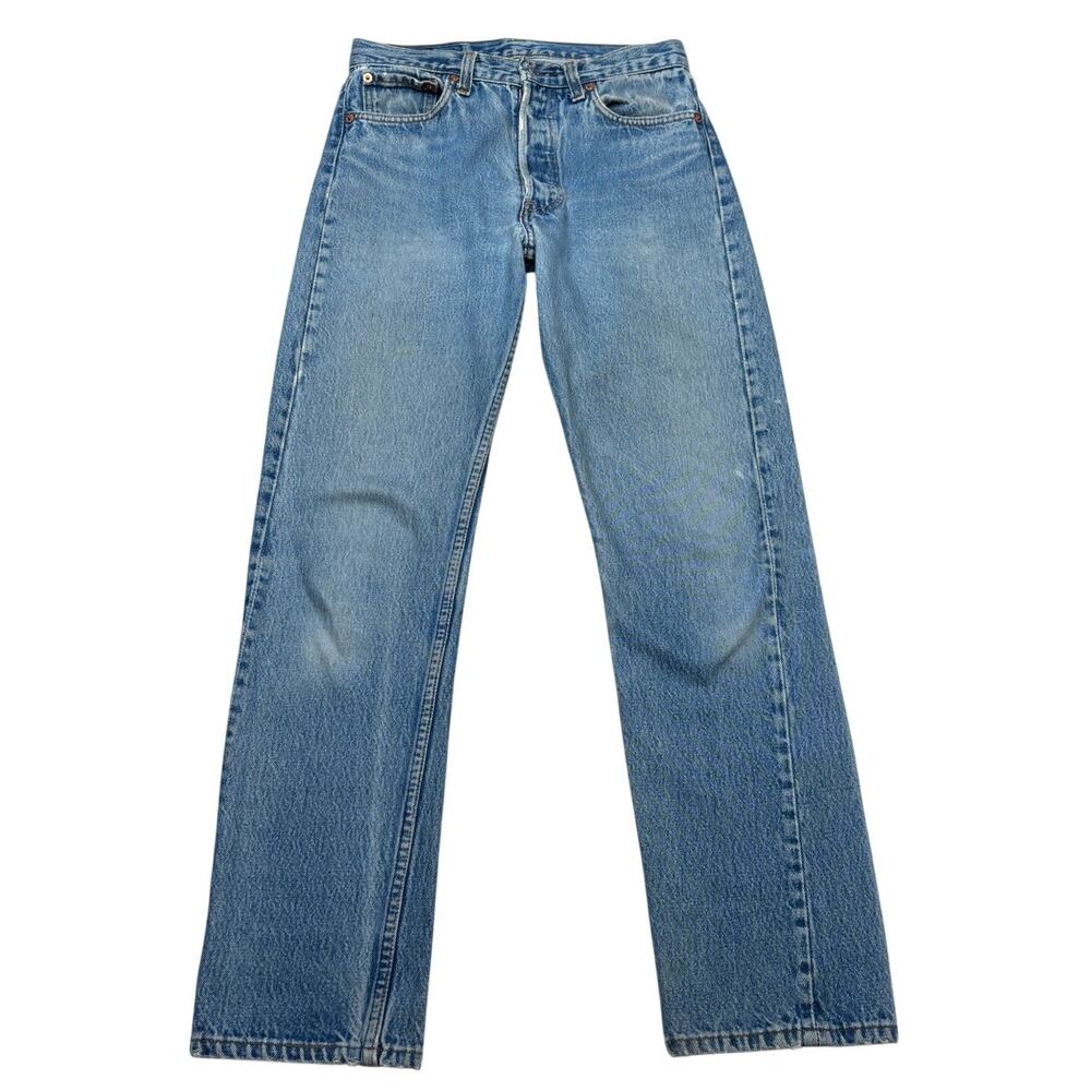 Vintage 90s Levis 569 Loose Straight Blue Denim Jeans Mens 28x30 Barrell Baggy